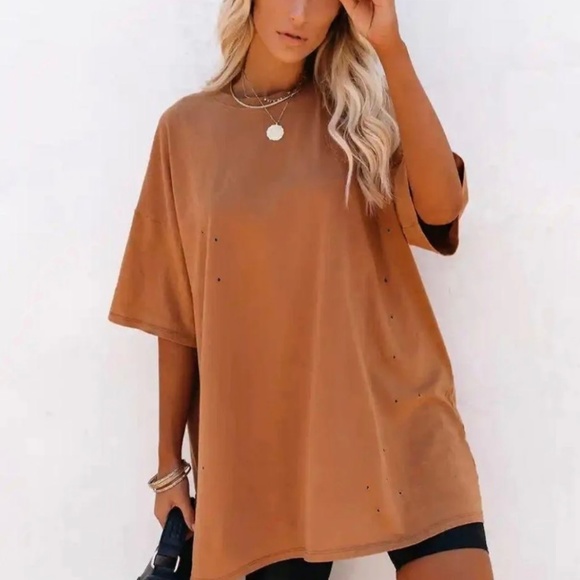 His VICI Distressed Cotton Oversized Tee - Picture 2 of 7